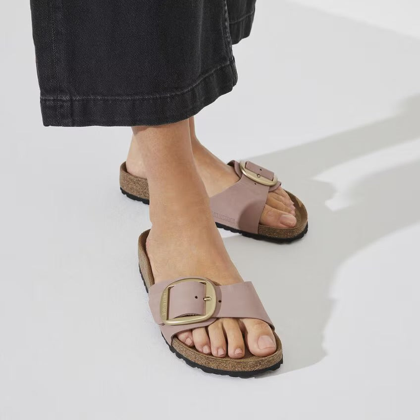Birkenstock MADRID BIG BUCKLE 1024039 Old Rose | Nubuck Largeur Étroite - Dealorys