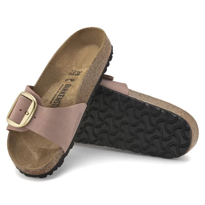 Birkenstock MADRID BIG BUCKLE 1024039 Old Rose | Nubuck Largeur Étroite - Dealorys