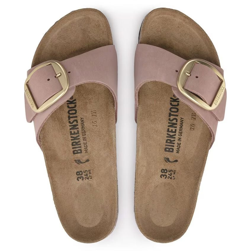 Birkenstock MADRID BIG BUCKLE 1024039 Old Rose | Nubuck Largeur Étroite - Dealorys