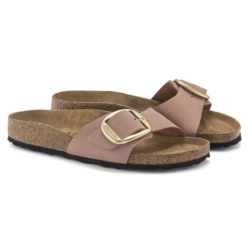 Birkenstock MADRID BIG BUCKLE 1024039 Old Rose | Nubuck Largeur Étroite - Dealorys
