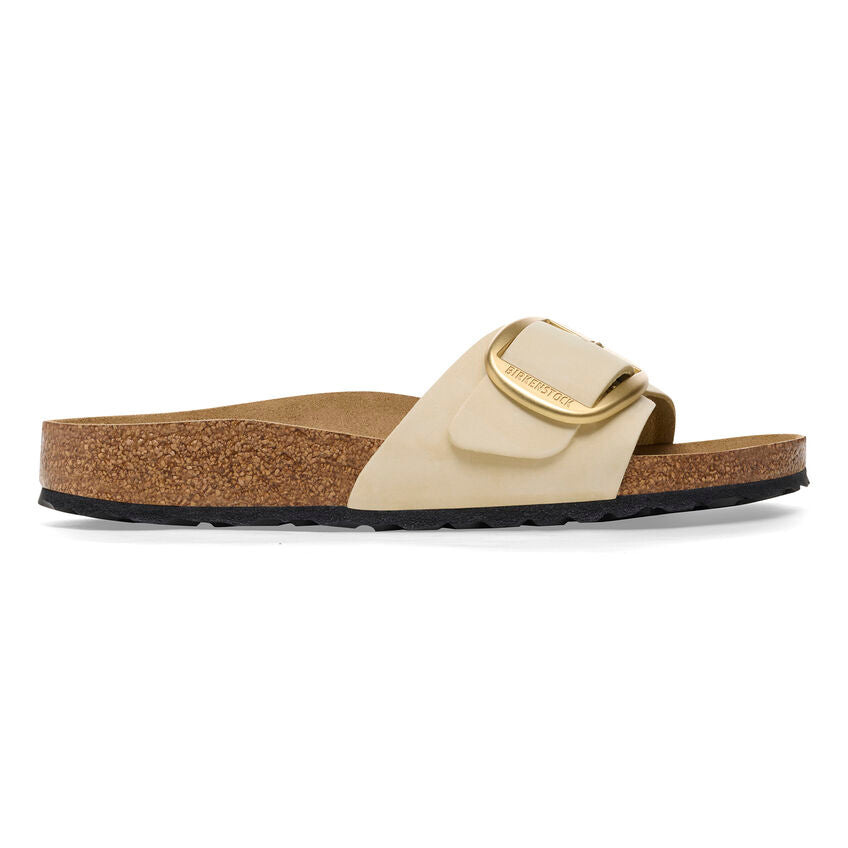 Birkenstock MADRID BIG BUCKLE 1026604 Ecru | Nubuck Largeur Étroite - Dealorys