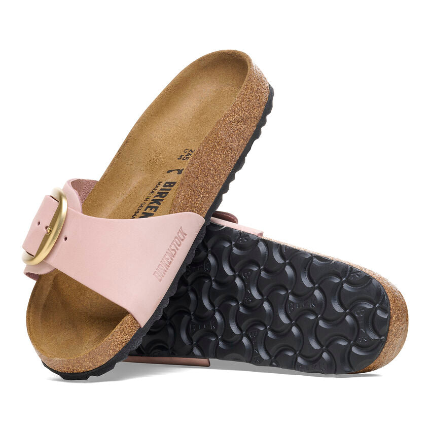 Birkenstock MADRID BIG BUCKLE 1027056 Soft Pink | Nubuck Largeur Étroite - Dealorys