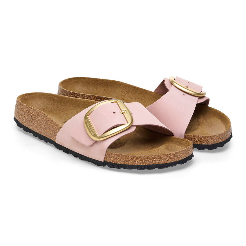 Birkenstock MADRID BIG BUCKLE 1027056 Soft Pink | Nubuck Largeur Étroite - Dealorys