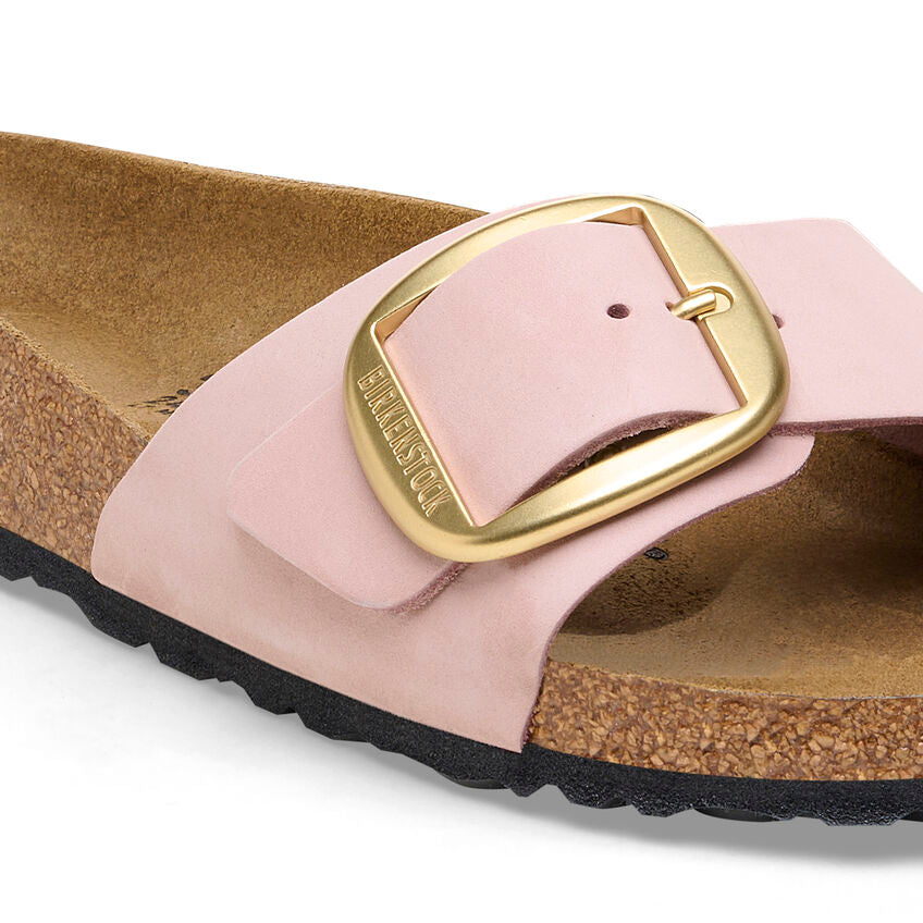 Birkenstock MADRID BIG BUCKLE 1027056 Soft Pink | Nubuck Largeur Étroite - Dealorys