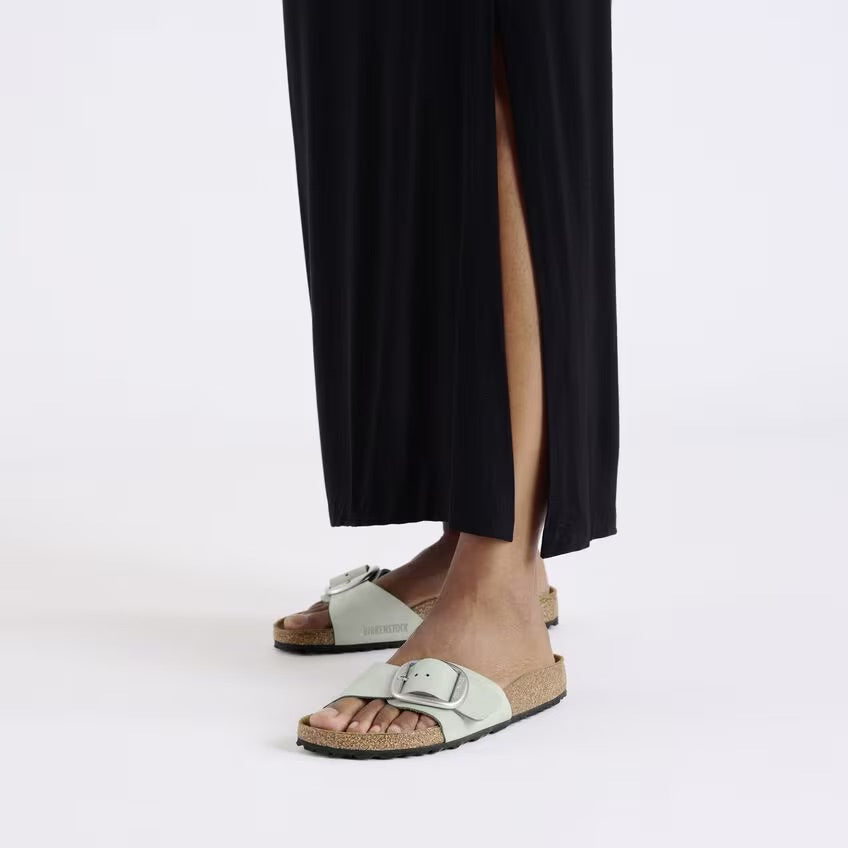 Birkenstock MADRID BIG BUCKLE 1029293 Pure Sage | Nubuck Largeur Étroite - Dealorys