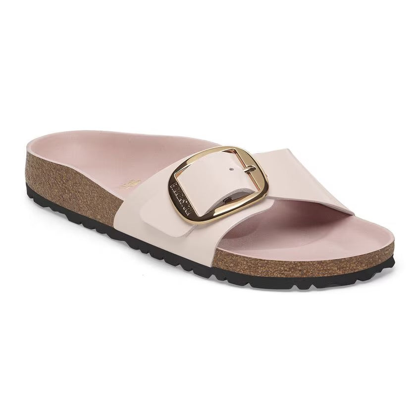 Birkenstock MADRID BIG BUCKLE 1029448 High Shine Light Rose | Cuir Largeur Étroite - Dealorys