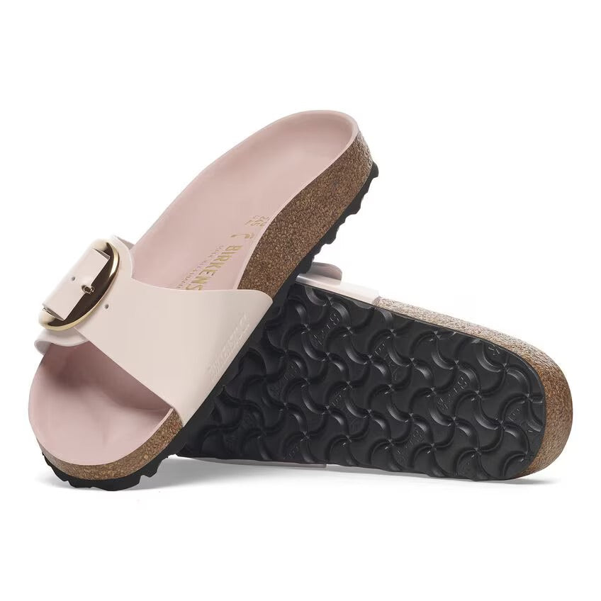 Birkenstock MADRID BIG BUCKLE 1029448 High Shine Light Rose | Cuir Largeur Étroite - Dealorys