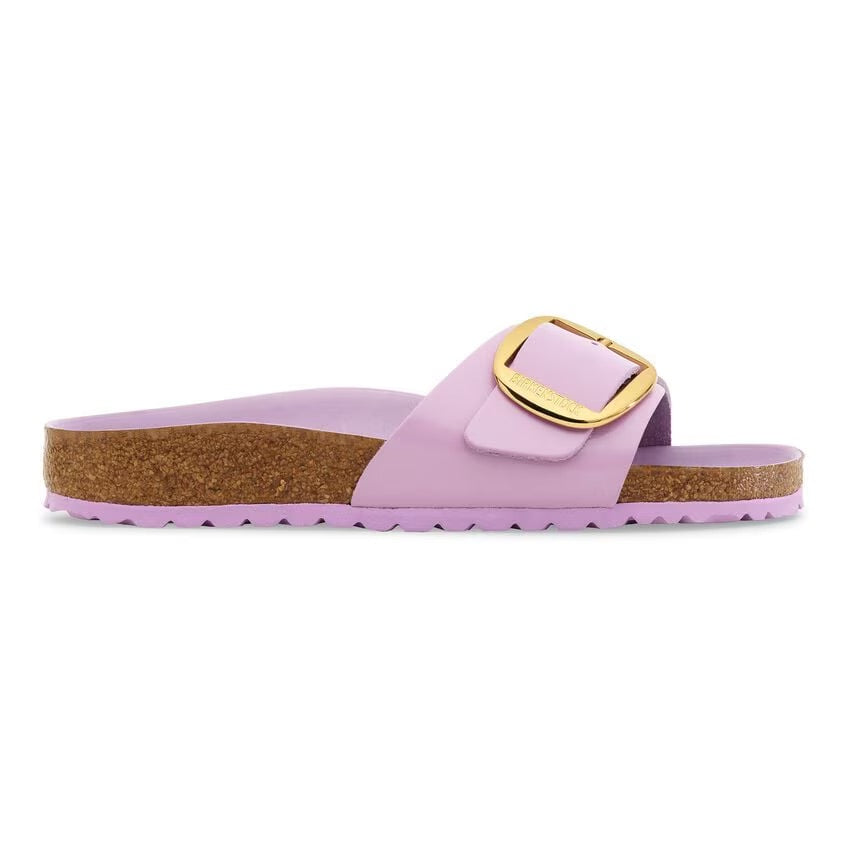 Birkenstock MADRID BIG BUCKLE 1030366 High Shine Crocus | Cuir Largeur Étroite - Dealorys
