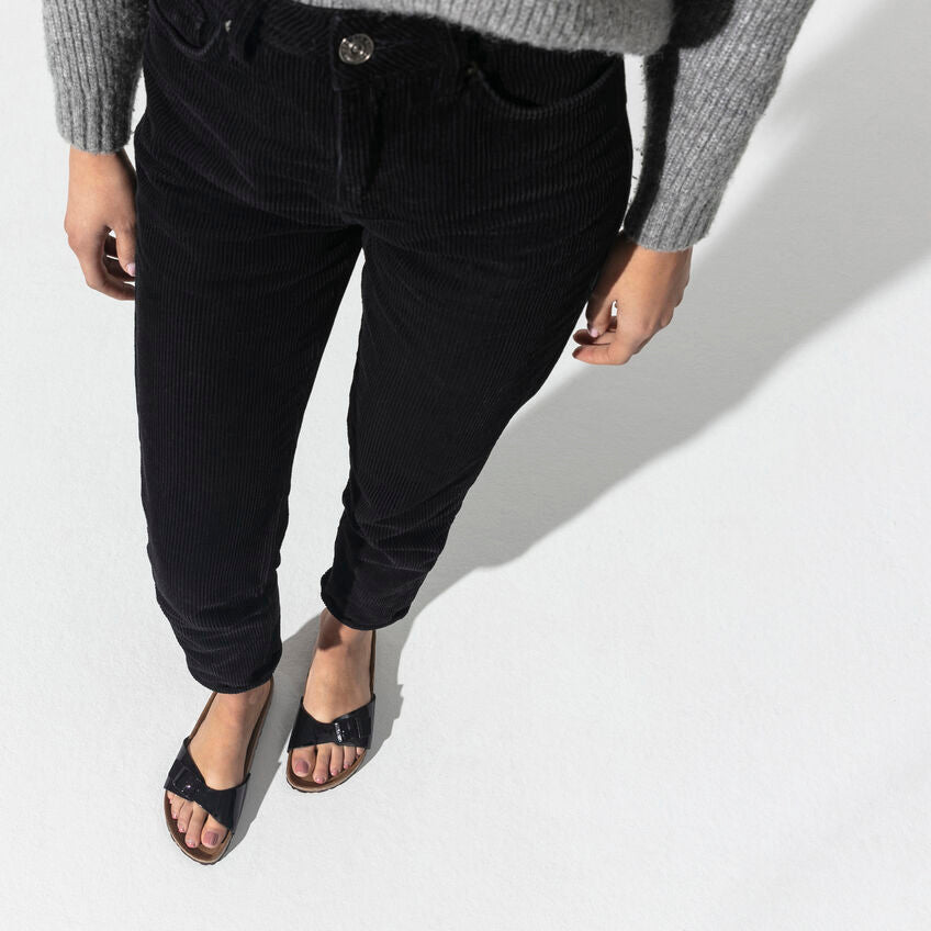 Birkenstock MADRID 40303 Black Patent | Birko-Flor Largeur Étroite - Dealorys