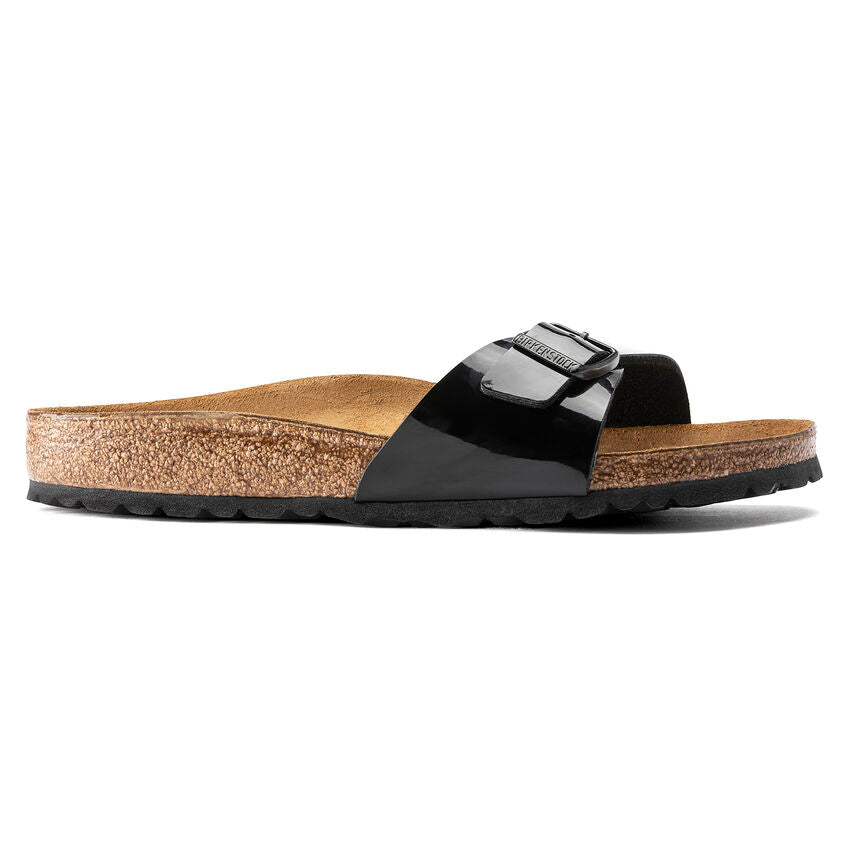 Birkenstock MADRID 40303 Black Patent | Birko-Flor Largeur Étroite - Dealorys