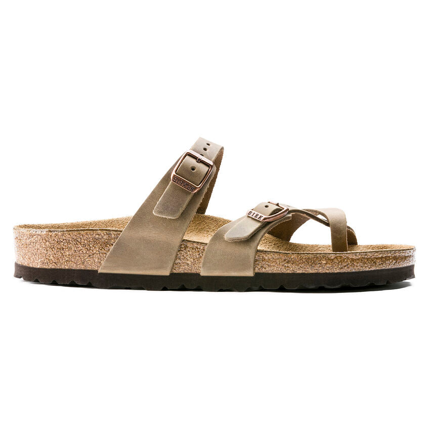 Birkenstock MAYARI 1011433 Tabacco Brown | Cuir Huilé Largeur Régulière - Dealorys