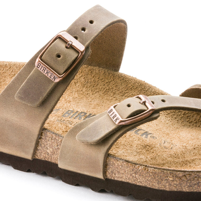 Birkenstock MAYARI 1011433 Tabacco Brown | Cuir Huilé Largeur Régulière - Dealorys