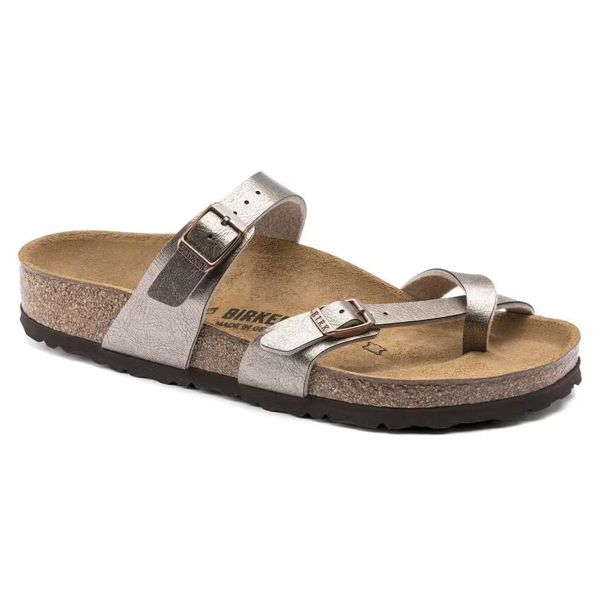 Birkenstock MAYARI 1016408 Graceful Taupe | Birko-Flor Largeur régulière - Dealorys