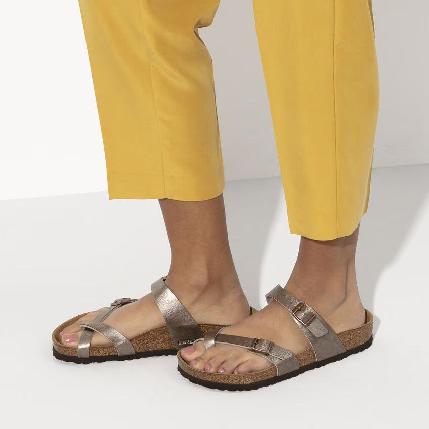 Birkenstock MAYARI 1016408 Graceful Taupe | Birko-Flor Largeur régulière - Dealorys