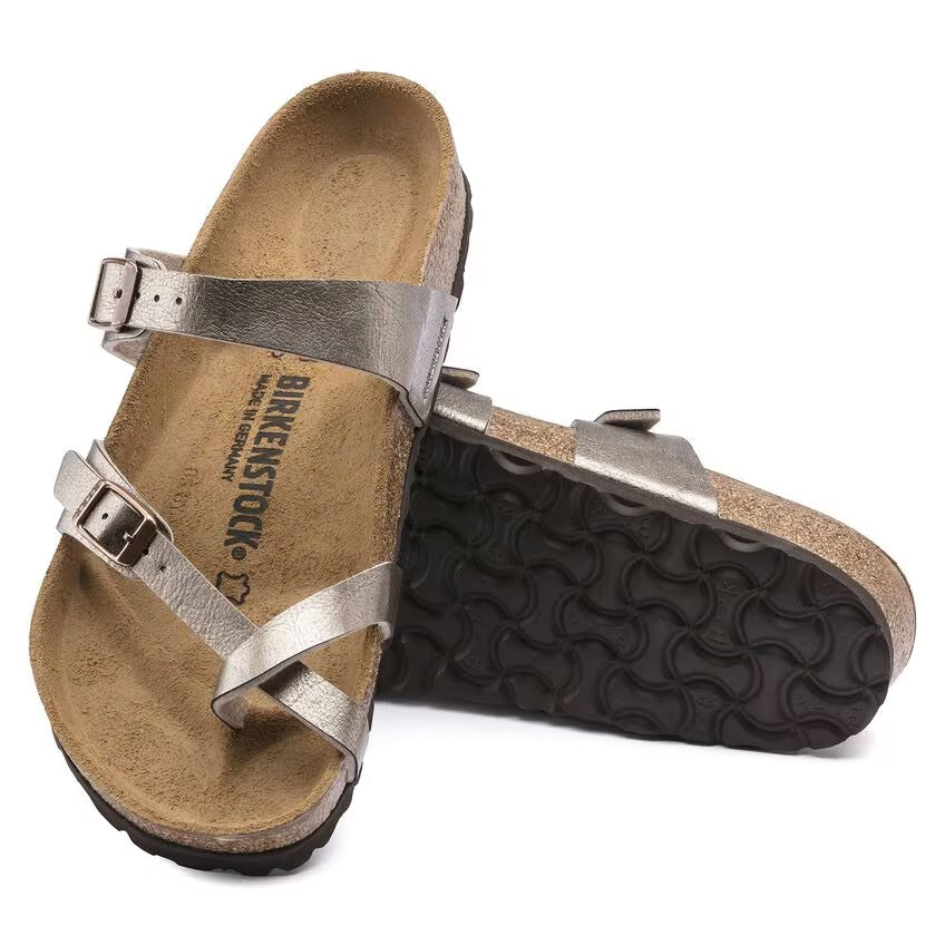 Birkenstock MAYARI 1016408 Graceful Taupe | Birko-Flor Largeur régulière - Dealorys