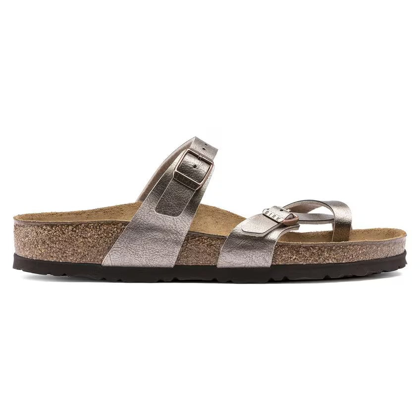 Birkenstock MAYARI 1016408 Graceful Taupe | Birko-Flor Largeur régulière - Dealorys