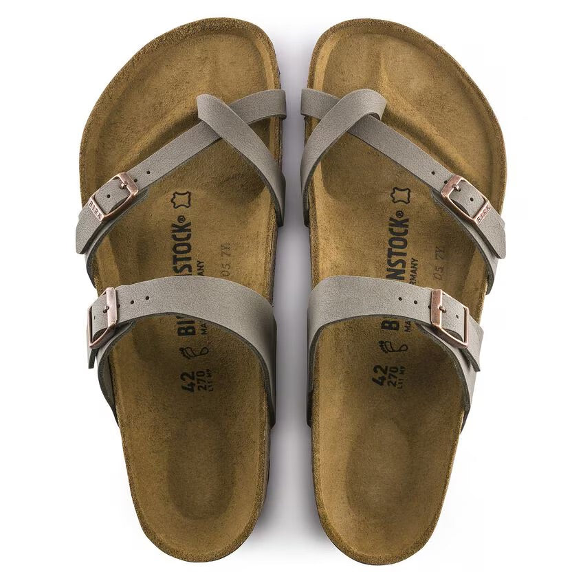 Birkenstock MAYARI 71071 Stone | Birkibuc Largeur Régulière - Dealorys