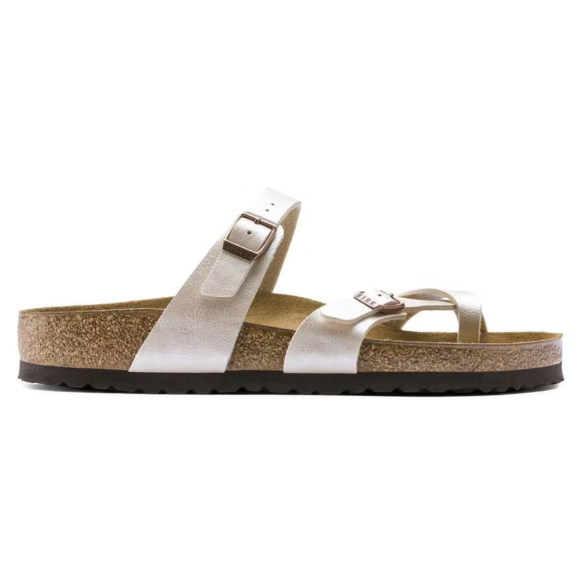 Birkenstock MAYARI 71661 Graceful Pearl White | Birko-Flor Largeur régulière - Dealorys