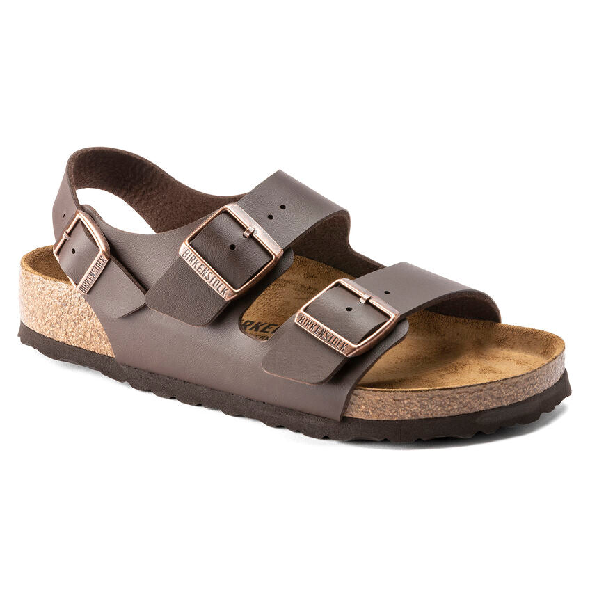 Birkenstock Milano 034701 Brun Birko Flor Largeur Régulier - Dealorys