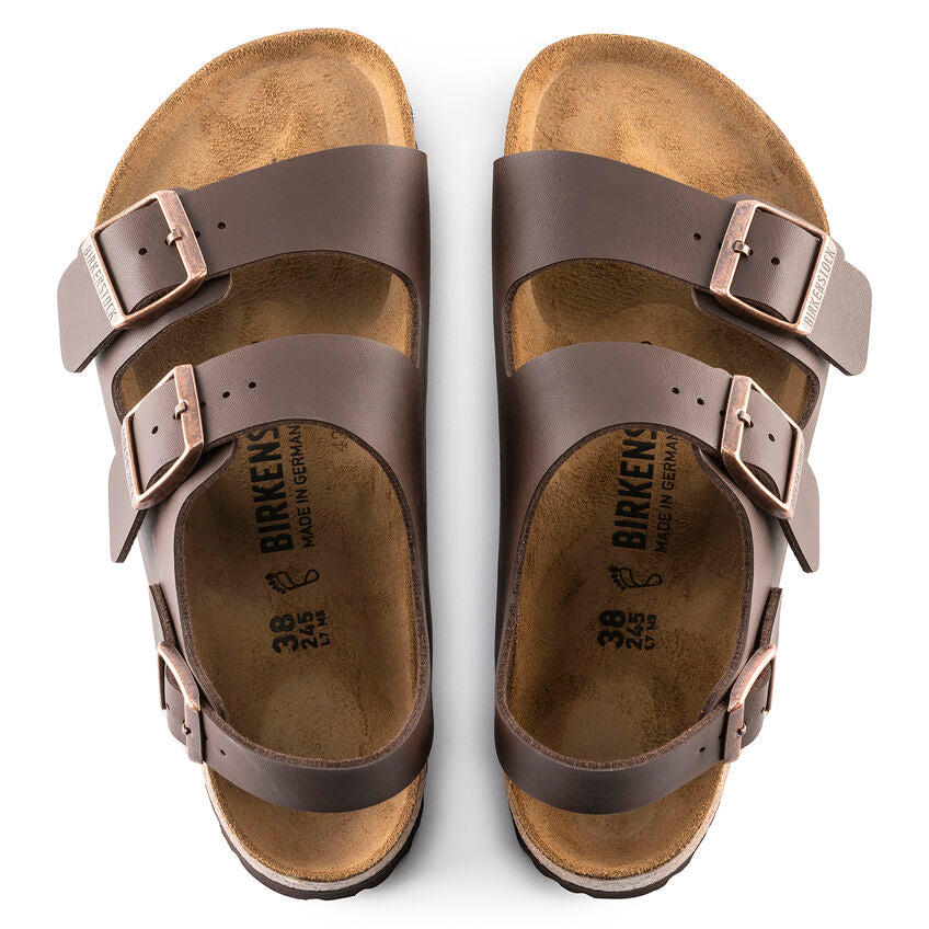 Birkenstock Milano 034701 Brun Birko Flor Largeur Régulier - Dealorys