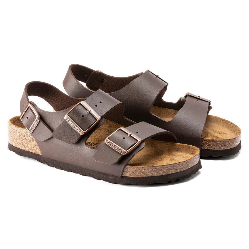 Birkenstock Milano 034701 Brun Birko Flor Largeur Régulier - Dealorys