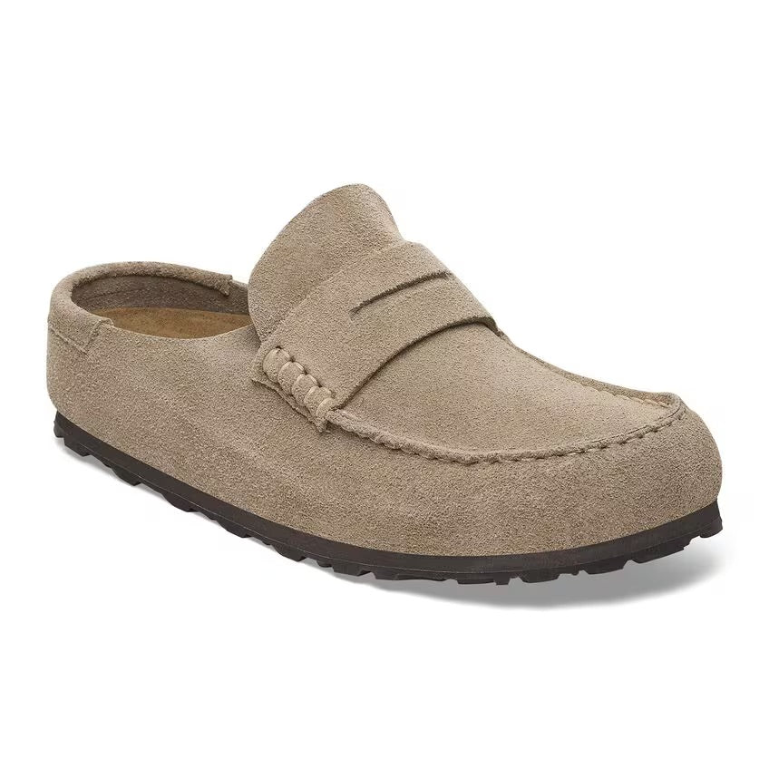 Birkenstock NAPLES WRAPPED Grip 2.0 1029675 Taupe | Suède Largeur Régulière - Dealorys