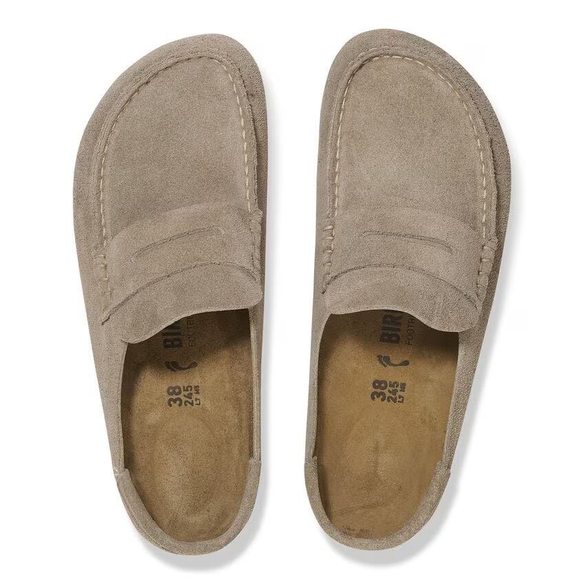 Birkenstock NAPLES WRAPPED Grip 2.0 1029675 Taupe | Suède Largeur Régulière - Dealorys