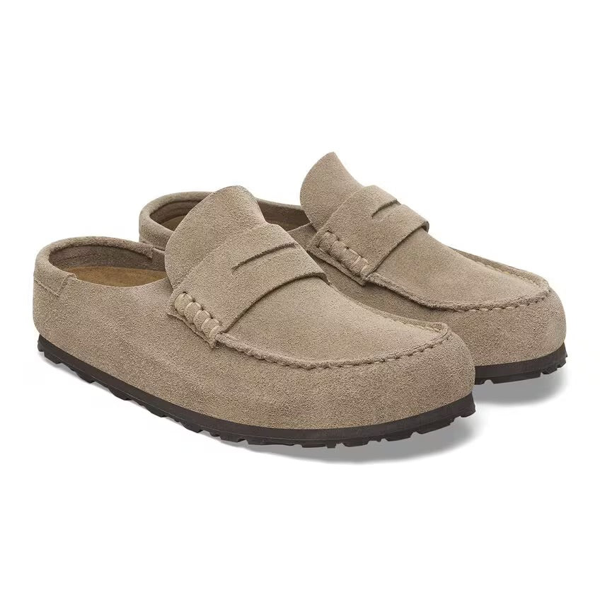 Birkenstock NAPLES WRAPPED Grip 2.0 1029675 Taupe | Suède Largeur Régulière - Dealorys