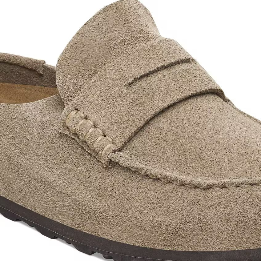 Birkenstock NAPLES WRAPPED Grip 2.0 1029675 Taupe | Suède Largeur Régulière - Dealorys