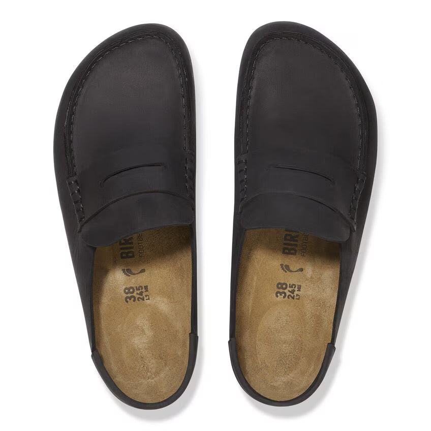 Birkenstock NAPLES WRAPPED Grip 2.0 1029711 Noir | Cuir Largeur Régulière - Dealorys