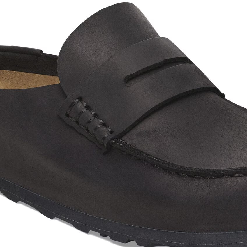 Birkenstock NAPLES WRAPPED Grip 2.0 1029711 Noir | Cuir Largeur Régulière - Dealorys