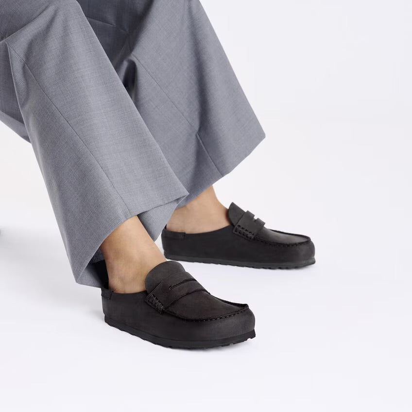 Birkenstock NAPLES WRAPPED Grip 2.0 1029711 Noir | Cuir Largeur Régulière - Dealorys