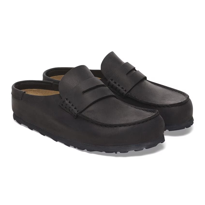 Birkenstock NAPLES WRAPPED Grip 2.0 1029711 Noir | Cuir Largeur Régulière - Dealorys