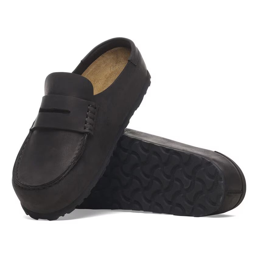 Birkenstock NAPLES WRAPPED Grip 2.0 1029711 Noir | Cuir Largeur Régulière - Dealorys