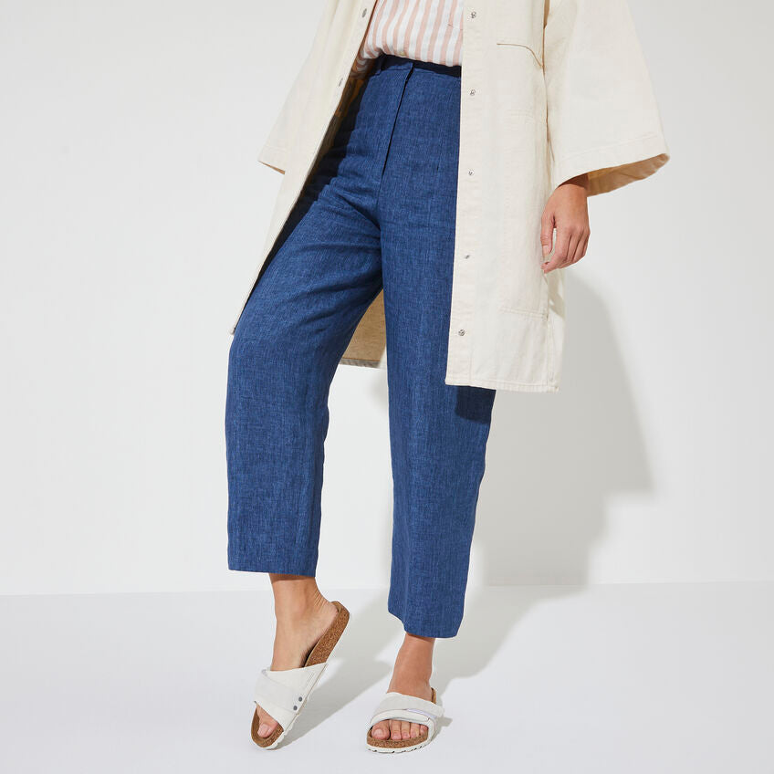 Birkenstock OITA 1024226 Antique White | Nubuck/Suède Largeur Étroite - Dealorys