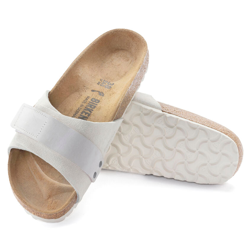 Birkenstock OITA 1024226 Antique White | Nubuck/Suède Largeur Étroite - Dealorys