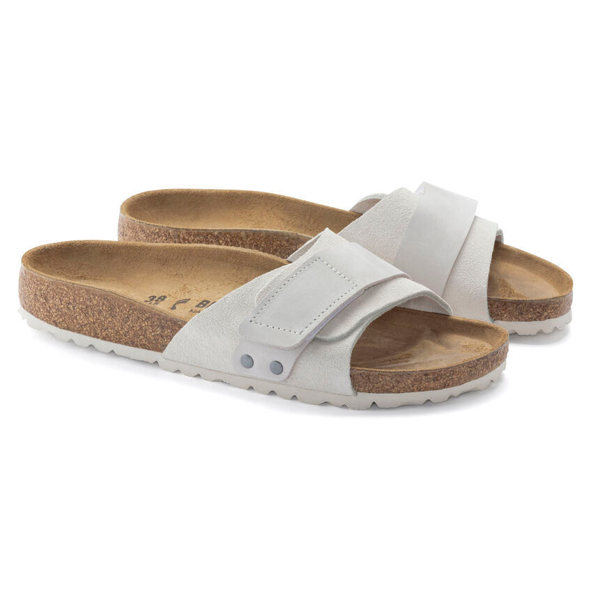 Birkenstock OITA 1024226 Antique White | Nubuck/Suède Largeur Étroite - Dealorys