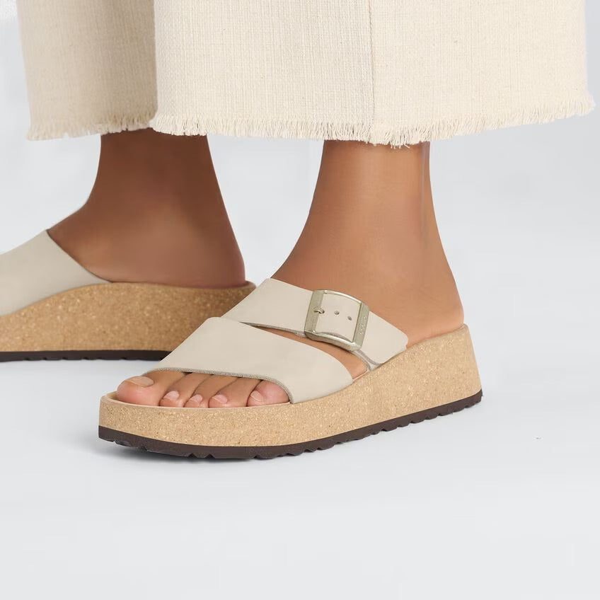 Birkenstock Papillio ALMINA 1026974 Sandcastle | Nubuck Largeur Étroite - Dealorys