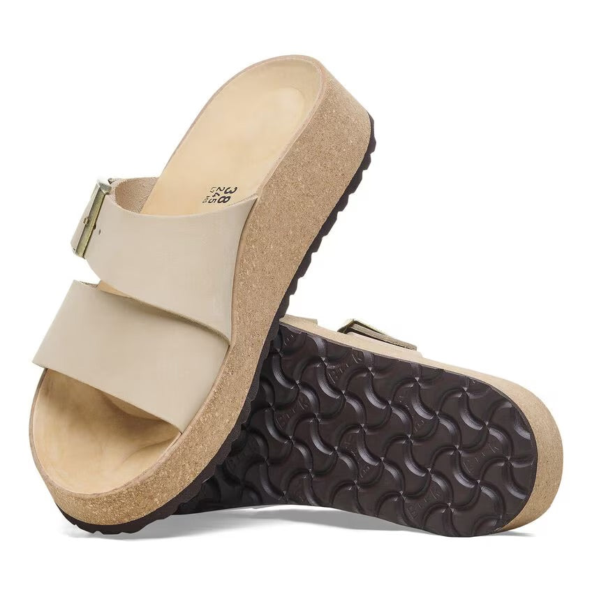 Birkenstock Papillio ALMINA 1026974 Sandcastle | Nubuck Largeur Étroite - Dealorys