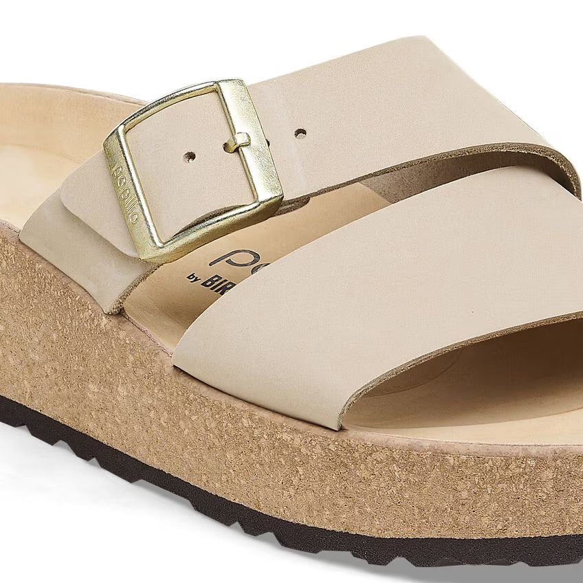 Birkenstock Papillio ALMINA 1026974 Sandcastle | Nubuck Largeur Étroite - Dealorys