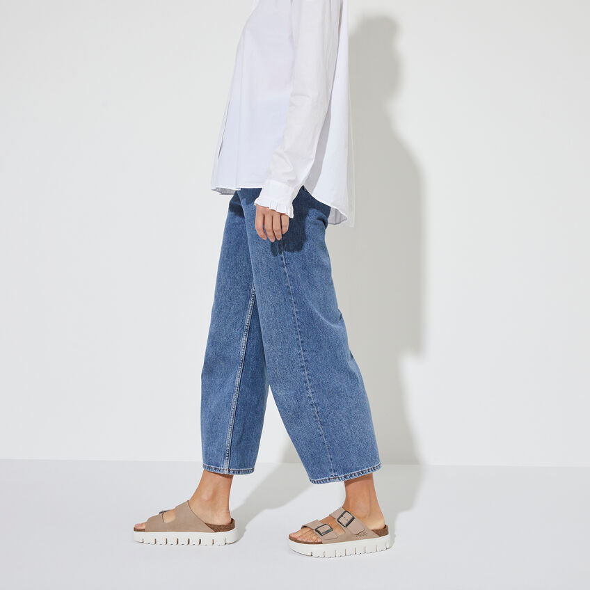 Birkenstock Papillio ARIZONA CHUNKY 1024950 Warm Sand | Suède Largeur Étroite - Dealorys