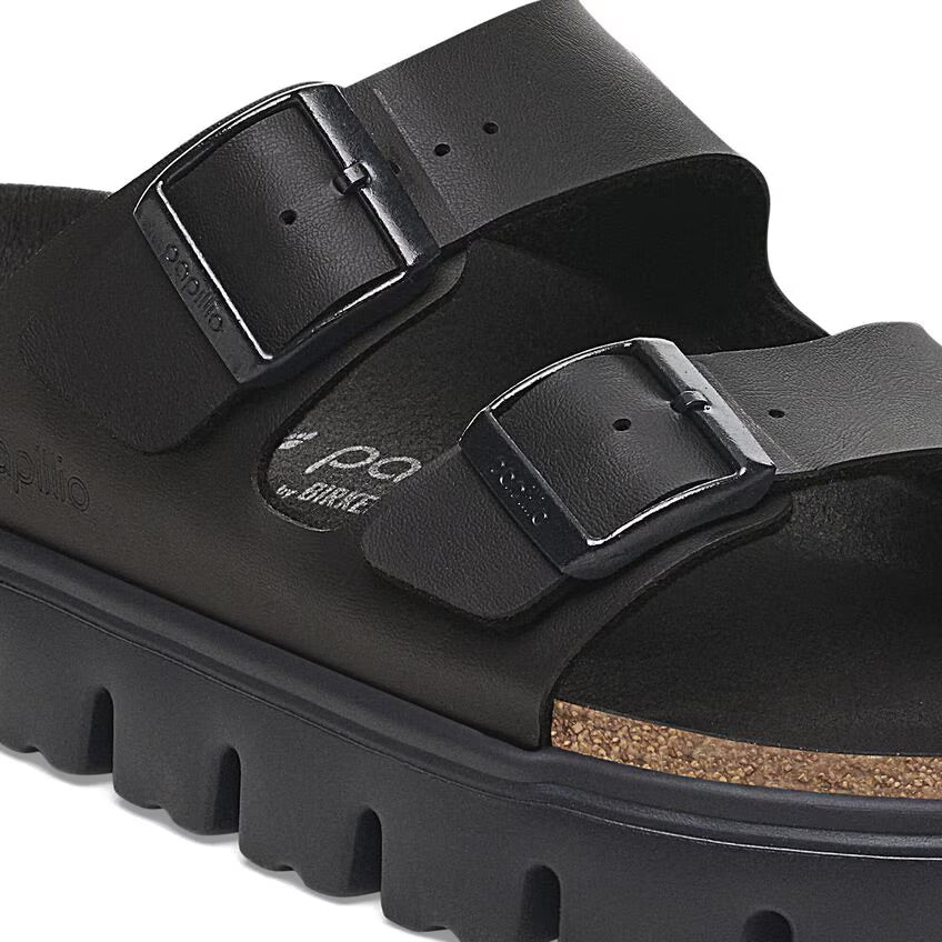 Birkenstock Papillio ARIZONA CHUNKY 1029077 Noir | Birko-Flor Largeur Étroite - Dealorys