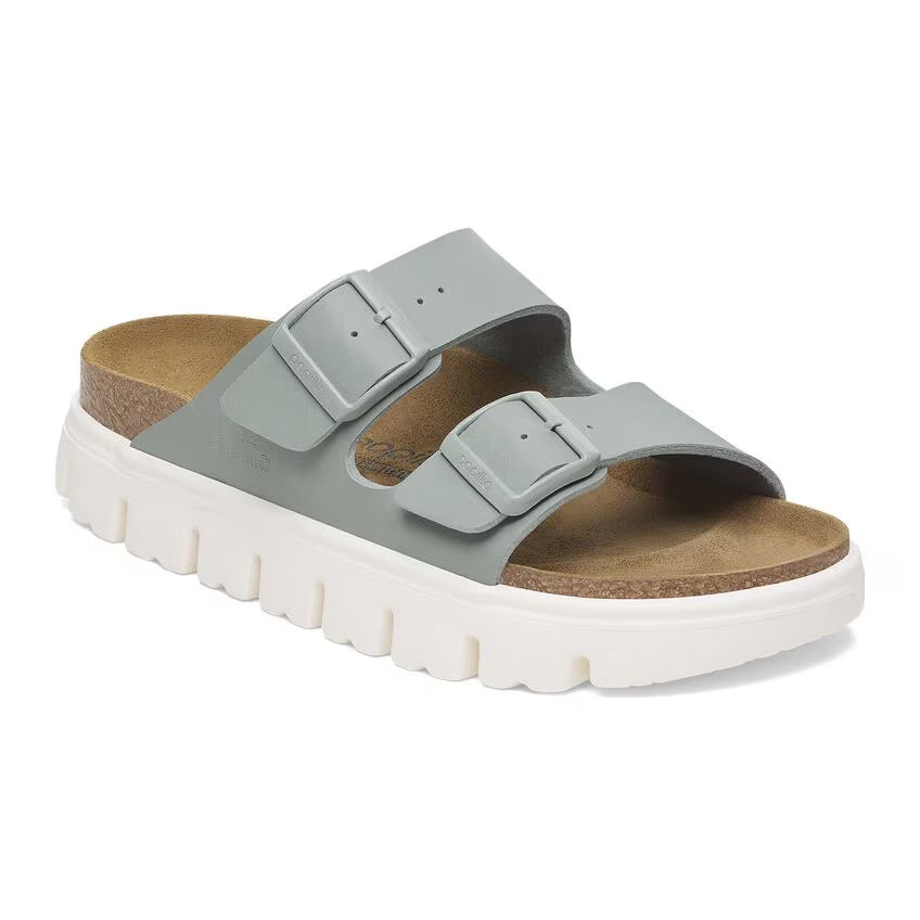 Birkenstock Papillio ARIZONA CHUNKY 1029093 Pure Sage | Birko-Flor Largeur Étroite - Dealorys