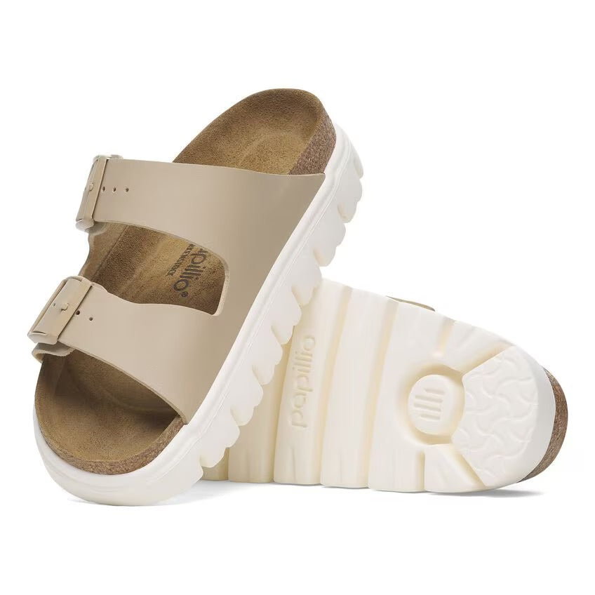 Birkenstock Papillio ARIZONA CHUNKY 1029094 Sandcastle | Birko-Flor Largeur Étroite - Dealorys