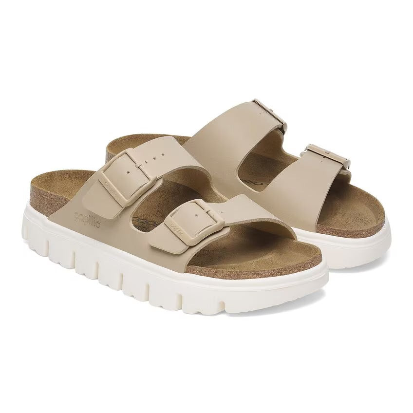 Birkenstock Papillio ARIZONA CHUNKY 1029094 Sandcastle | Birko-Flor Largeur Étroite - Dealorys