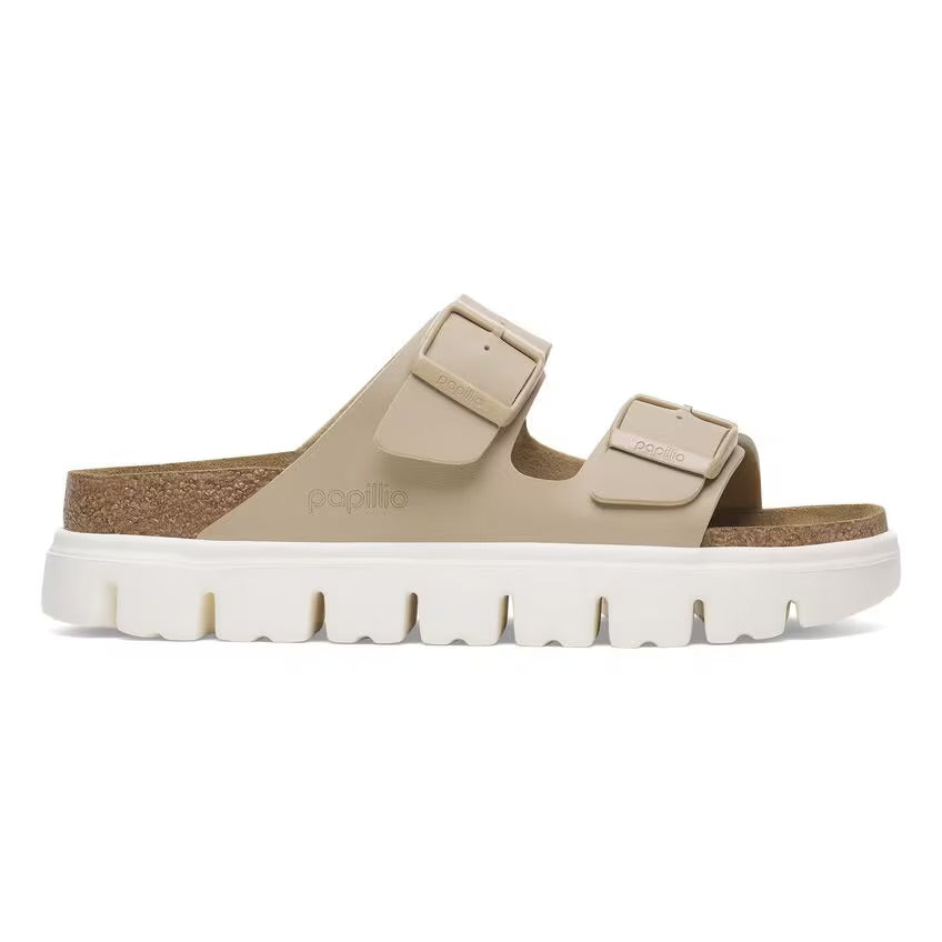 Birkenstock Papillio ARIZONA CHUNKY 1029094 Sandcastle | Birko-Flor Largeur Étroite - Dealorys