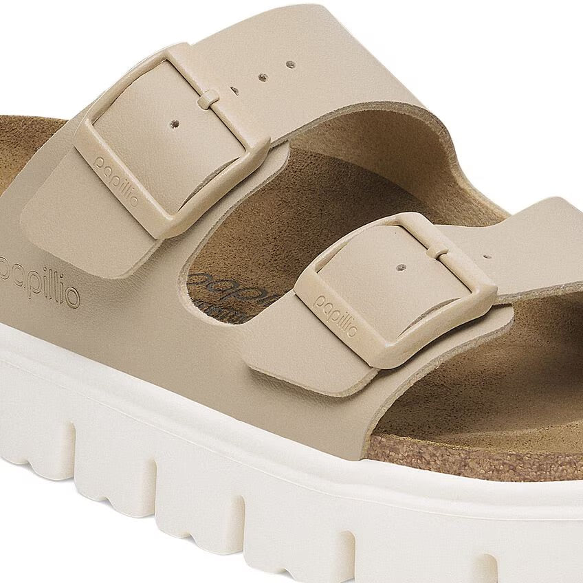 Birkenstock Papillio ARIZONA CHUNKY 1029094 Sandcastle | Birko-Flor Largeur Étroite - Dealorys