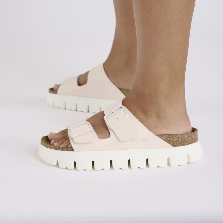 Birkenstock Papillio ARIZONA CHUNKY 1029110 Light Rose | Birko-Flor Largeur Étroite - Dealorys