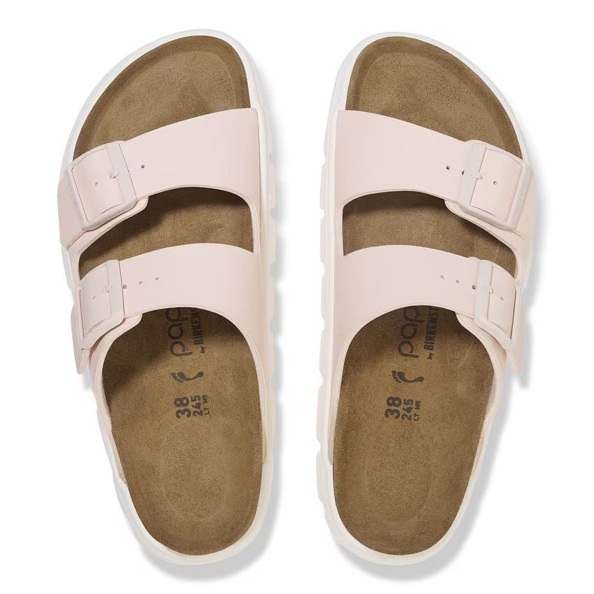 Birkenstock Papillio ARIZONA CHUNKY 1029110 Light Rose | Birko-Flor Largeur Étroite - Dealorys