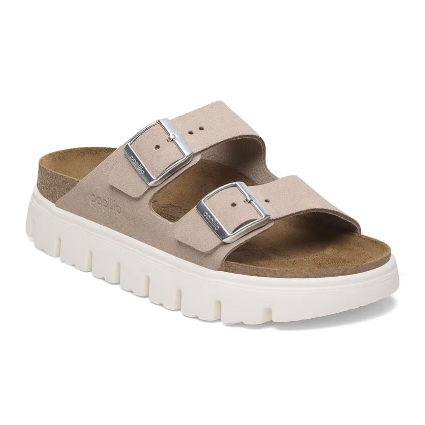 Birkenstock Papillio ARIZONA CHUNKY 1029117 Light Rose | Suède Largeur Étroite - Dealorys